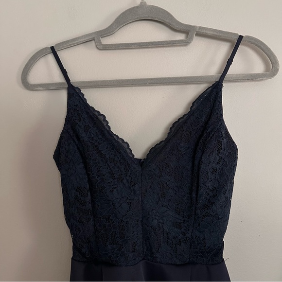 Navy Blue Charlotte Russe Dress - Picture 2 of 6